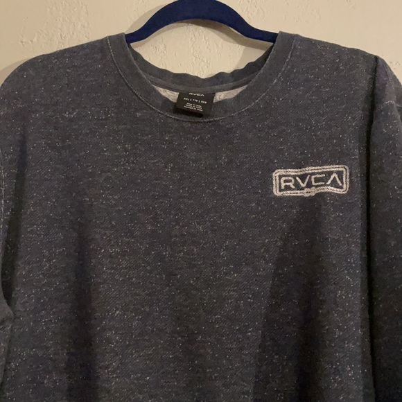 RVCA Double Rope Embroidered Crewneck Sweatshirt in midnight blue - Picture 4 of 8